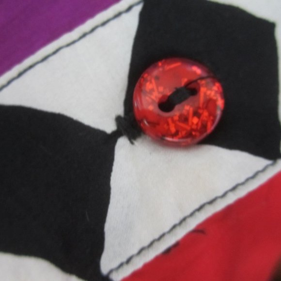 Carole Little 10 LS Colorblock Floral Silk Shirt - Picture 4 of 12